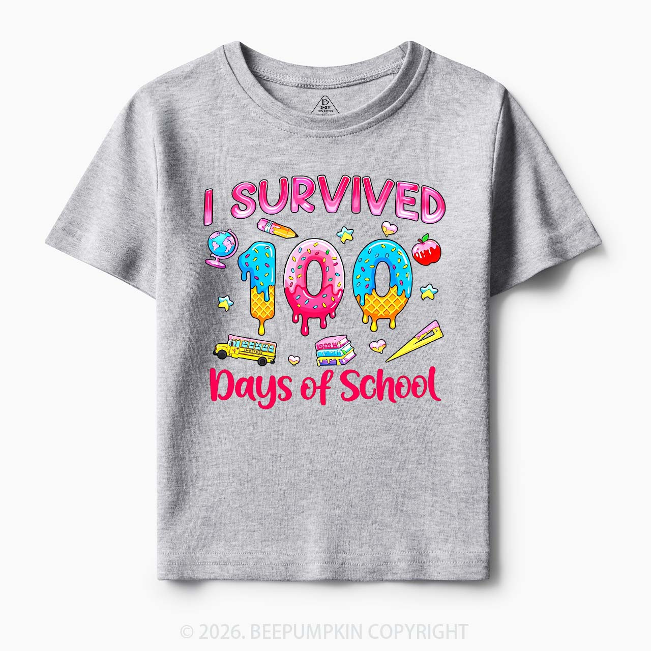 Sweet Survivor 100 Days Of School Toddler&Kid's Tees