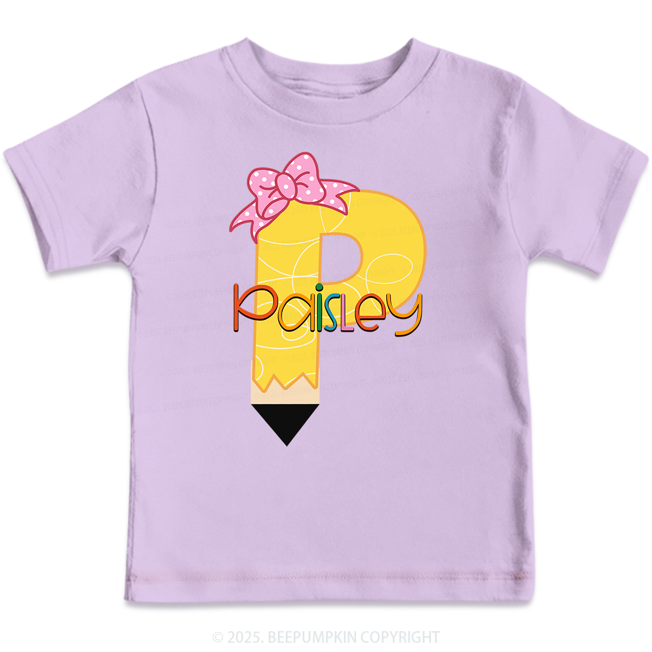 Personalized Pencil Back To School Shirt 