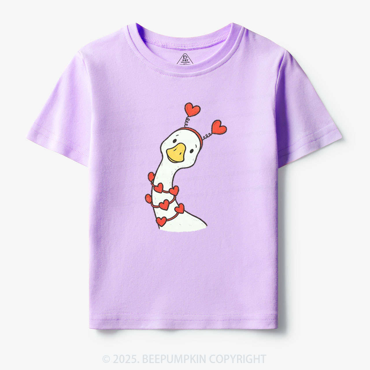 Pink Bow Preppy Goose Toddler&Kid's Tees Beepumpkin