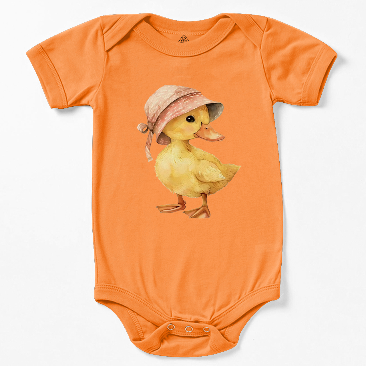 Baby Duck Pink Hat Bodysuit Beepumpkin