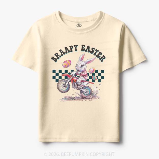 Braapy Easter Dirt Bike Toddler&Kid's Tees