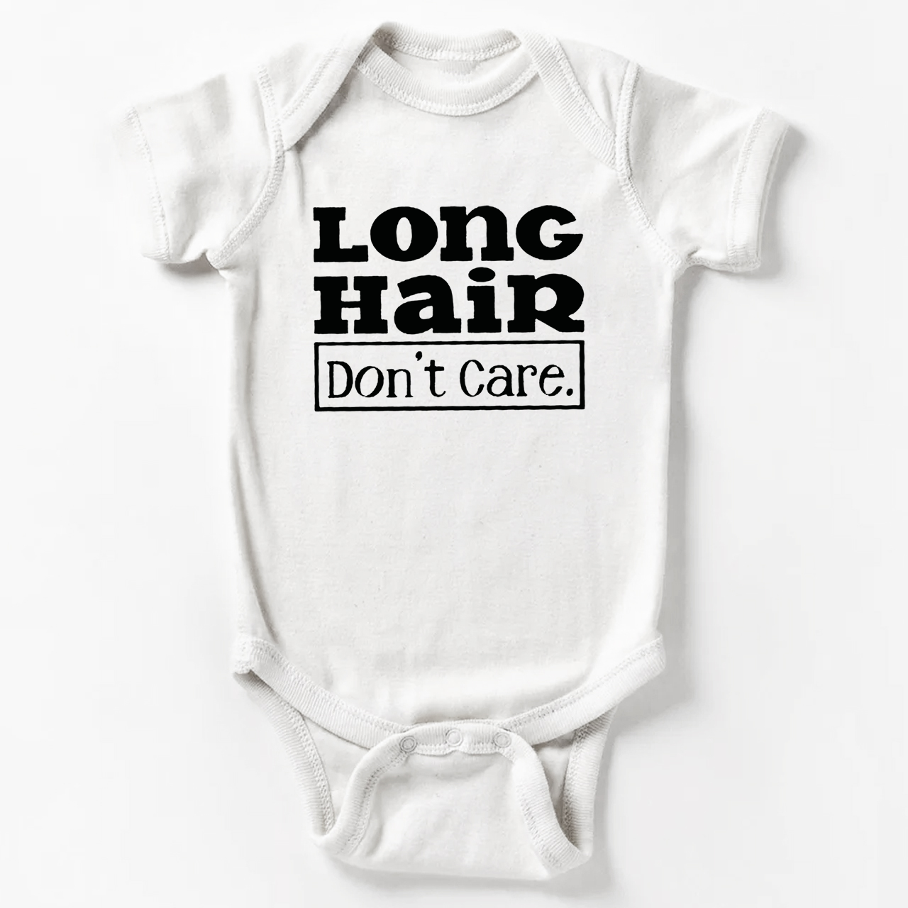 Long Hair Don't Care Bodysuit For Baby