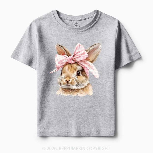 Cute Bunny with Bow Easter Toddler&Kid's Tees