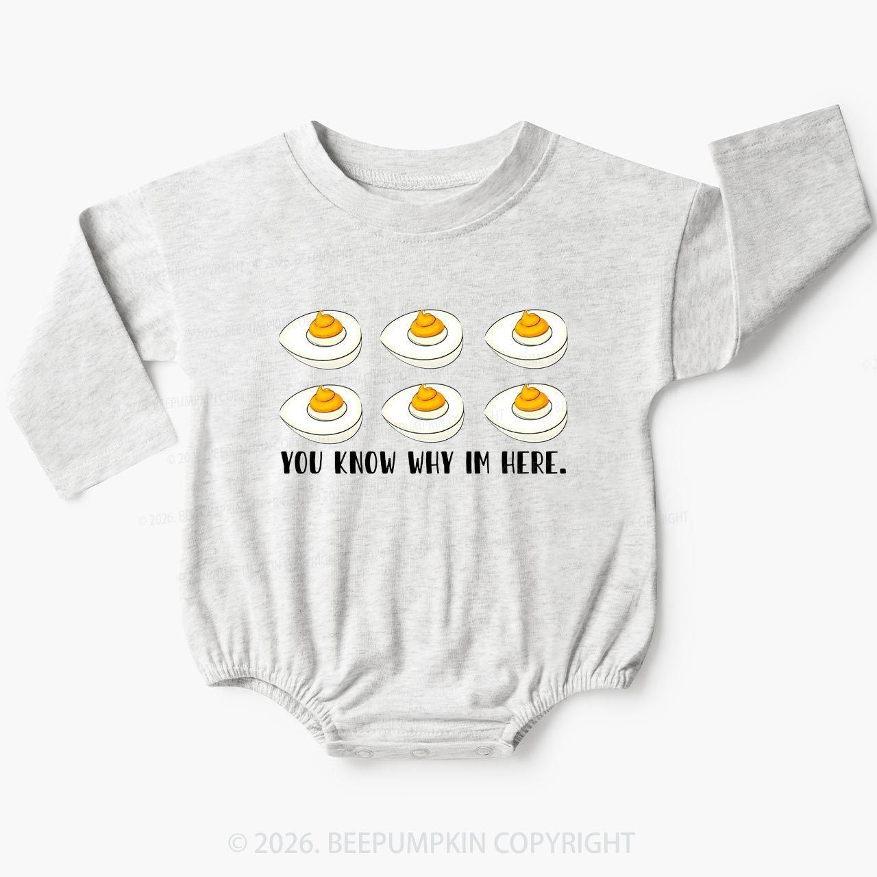 You Know Why I'm Here Funny Baby Bubble Romper