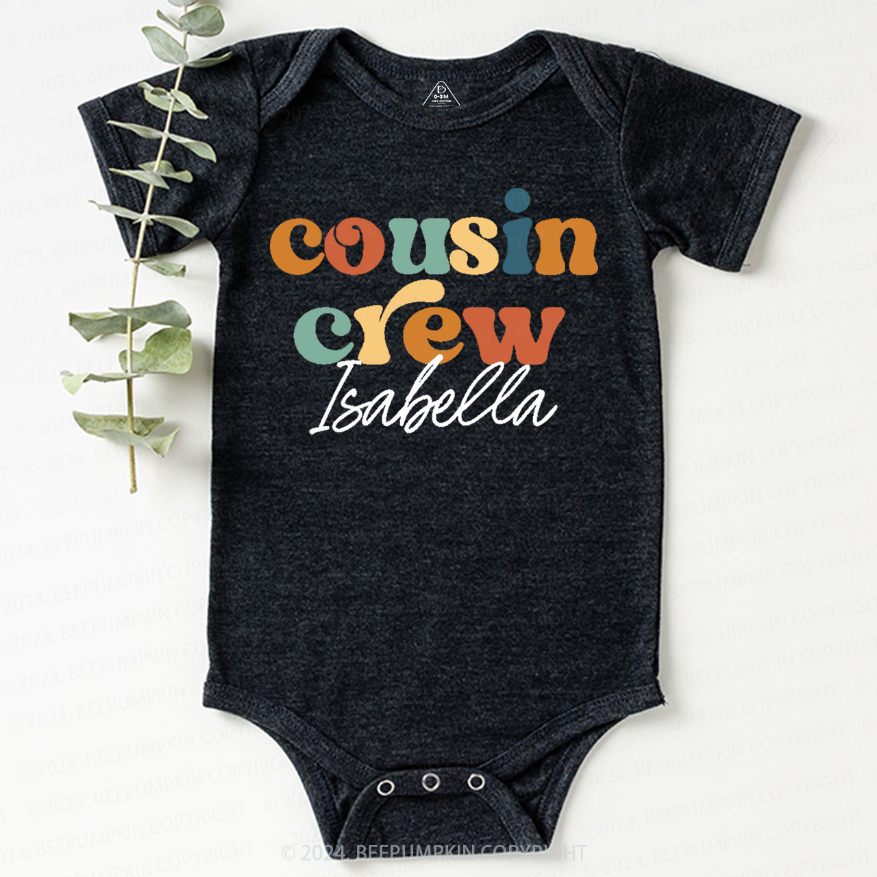 Personalized Cousin Crew Baby Bodysuit 