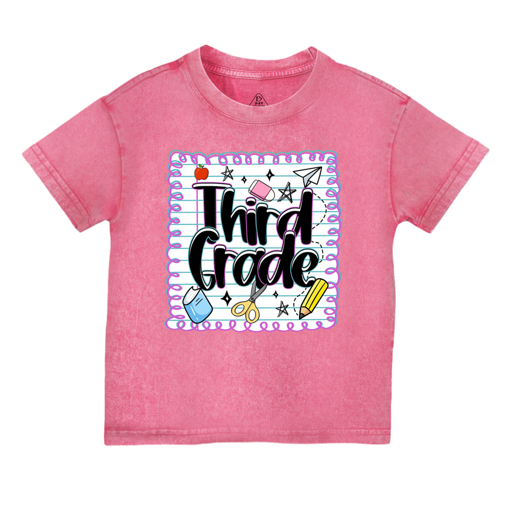 Personalized Back To School Bundle Toddler&Kids Washed Tees