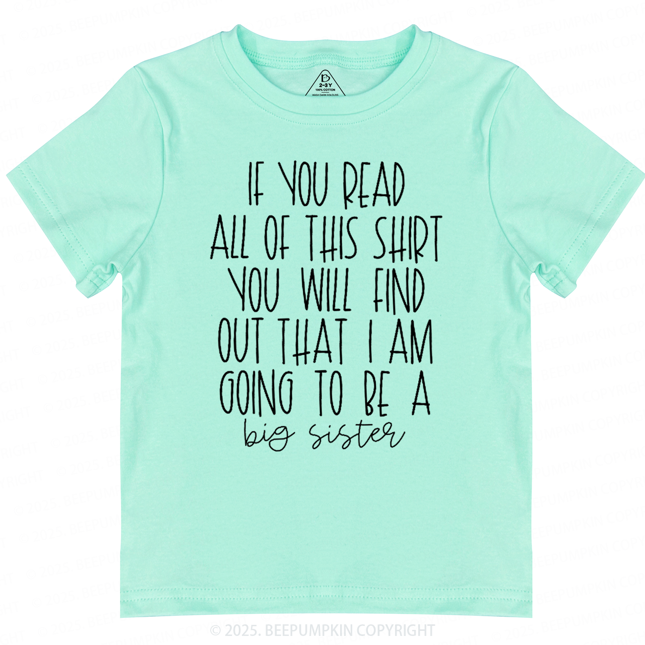 Big Sister Toddler&Kid's Tees Beepumpkin