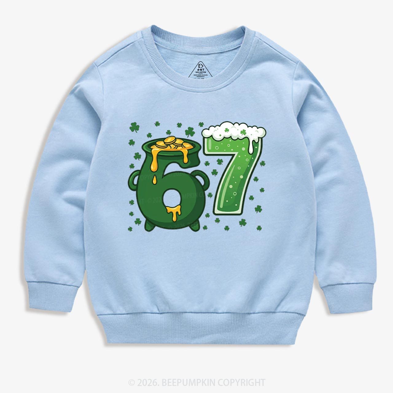 Six Seven St Patrick's Day Kid's Sweatshirt