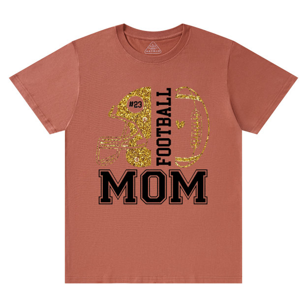 Personalized Football Mom T-Shirts Beepumpkin