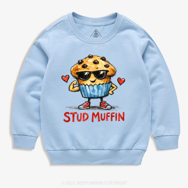 Stud Muffin Valentine's Day Kid's Sweatshirt