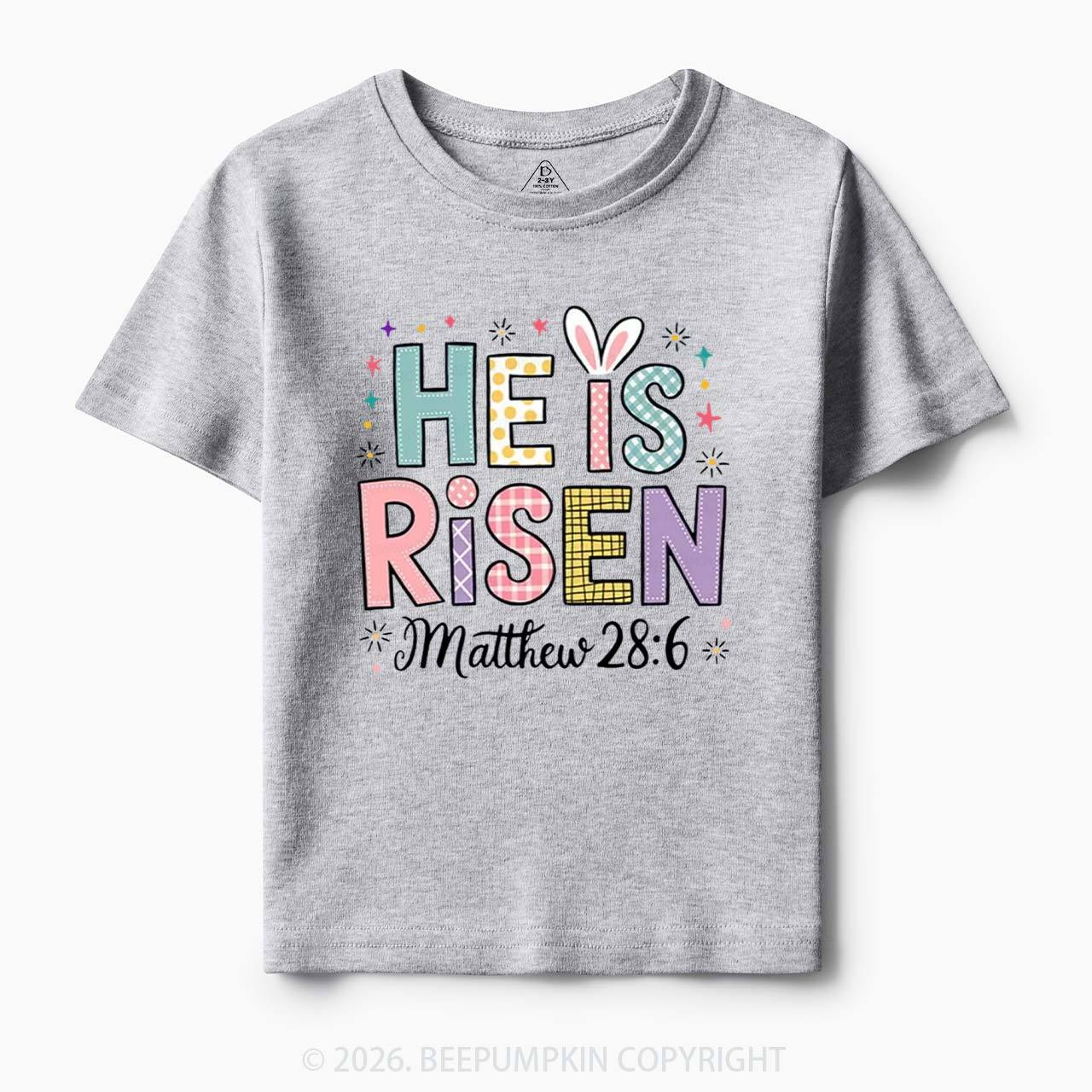 He is Risen Easter Joy Toddler&Kid's Tees