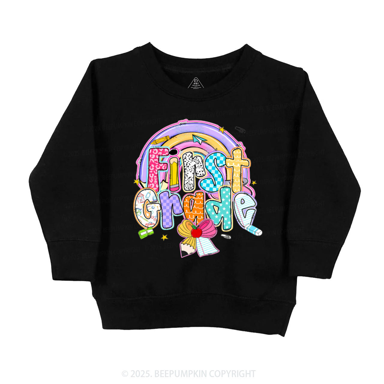 Personalized Rainbow Learning Days Kid's Sweatshirt
