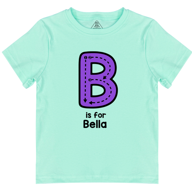 Personalized N Is For Name Tracing Alphabet Kids Shirts