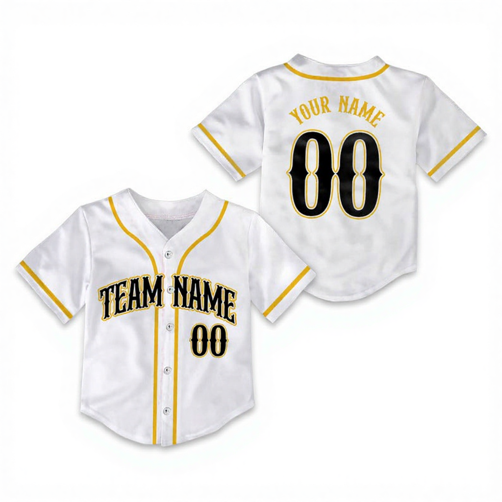 Personalized Name Toddler&Kid's Baseball Jersey Beepumpkin