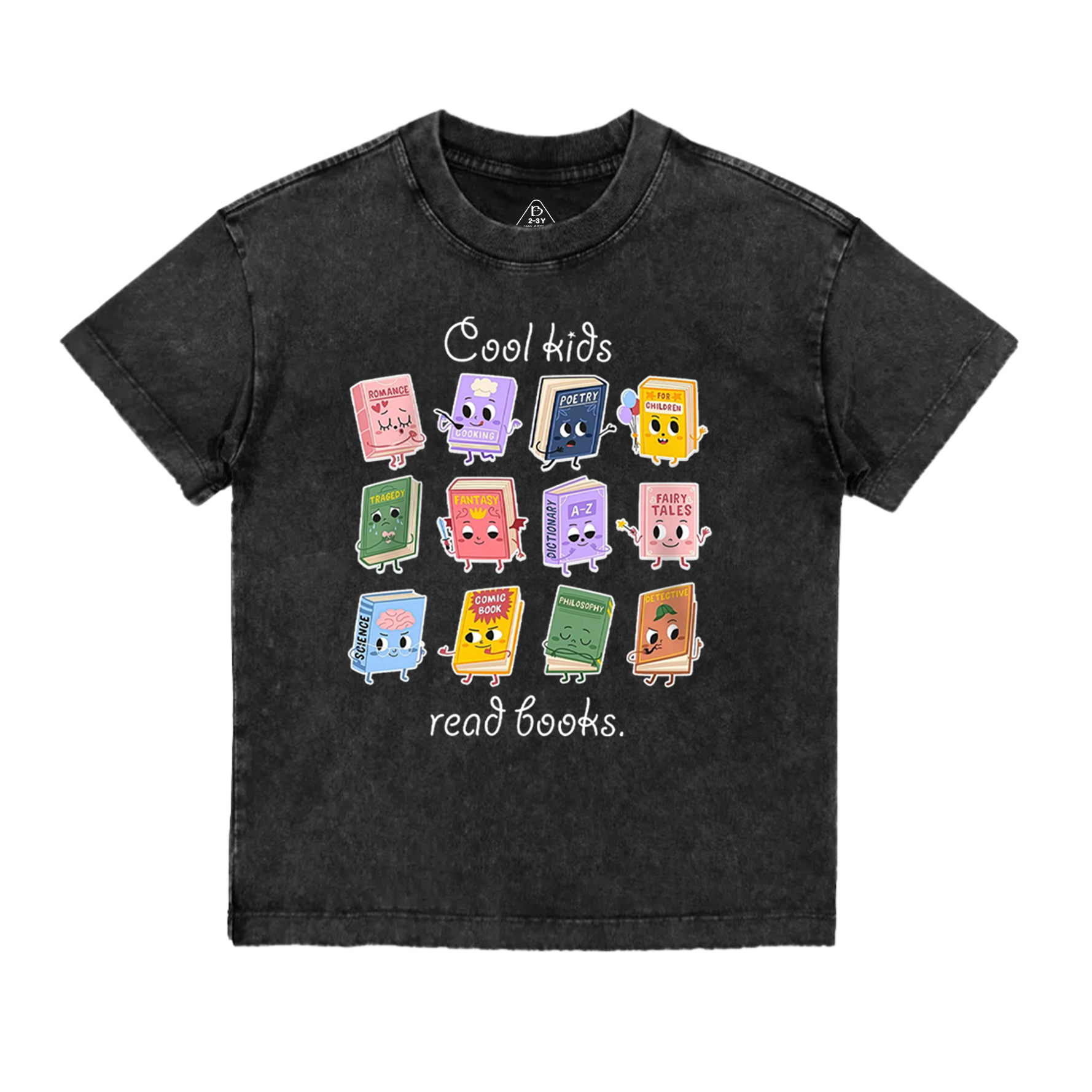 Cool Kids Read Books Toddler&Kids Washed Tees
