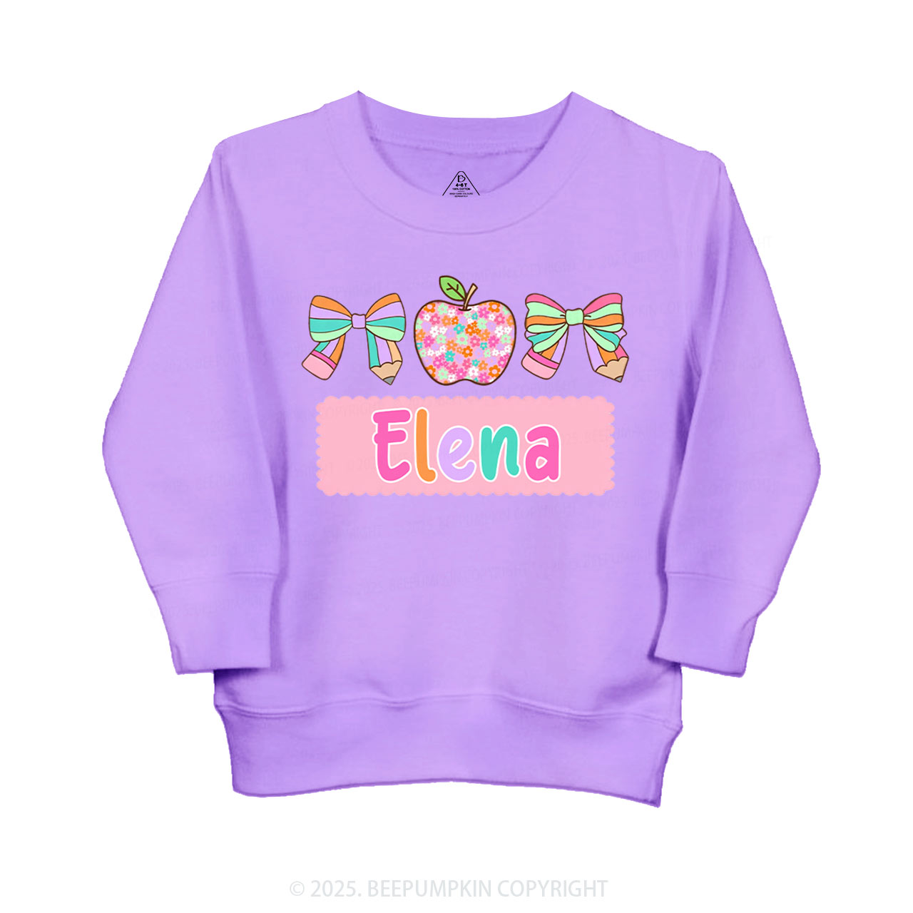 Personalized Pretty Name Kid's Sweatshirt