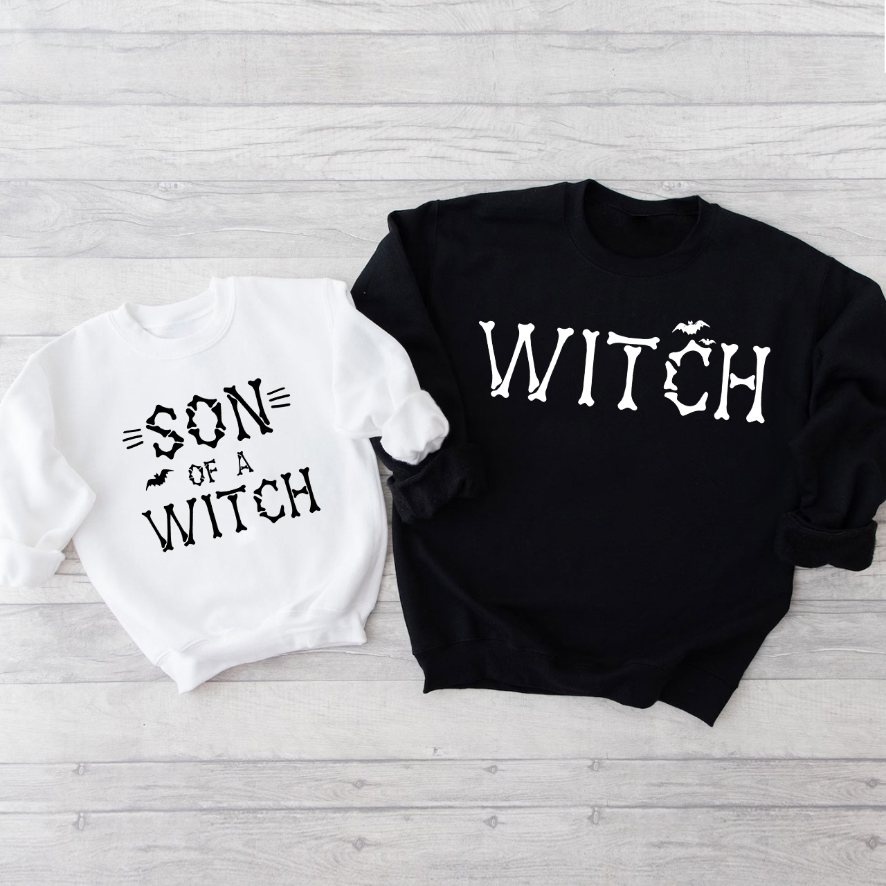 Son Of A Witch Halloween Mom&Me Swetshirt
