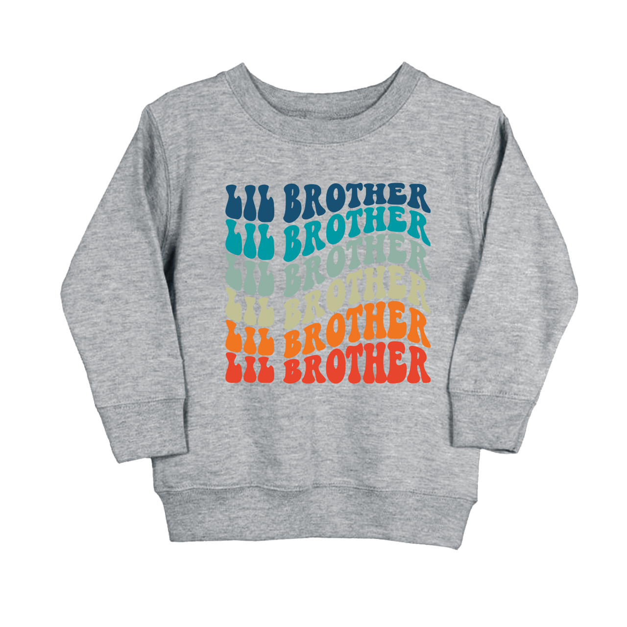 Retro Lil Brother Kids Sweatshirt