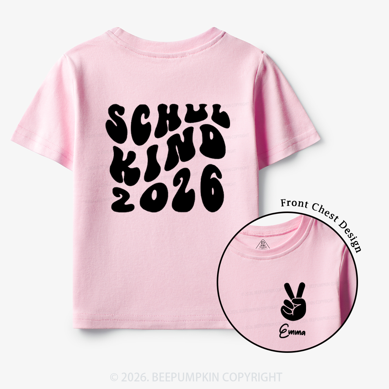 Personalized Schoolchild 2026 Back To School Gift Toddler&Kids Shirts