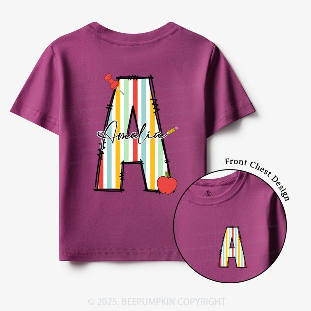 Personalized Alphabet Name Toddler&Kid's Tees Beepumpkin