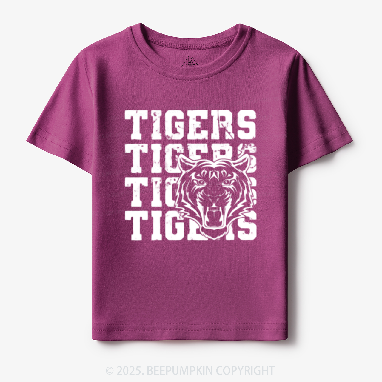 Personalized Tigers Mascot Toddler&Kid's Tees Beepumpkin