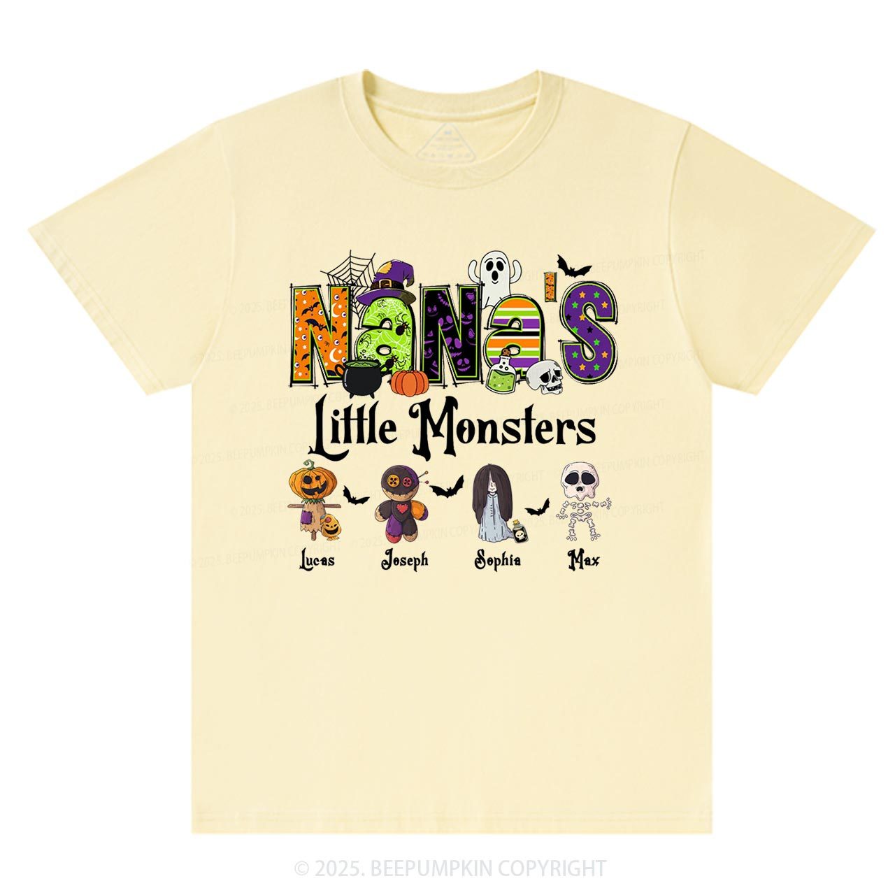 Personalized Nana's Little Monsters T-Shirts Beepumpkin