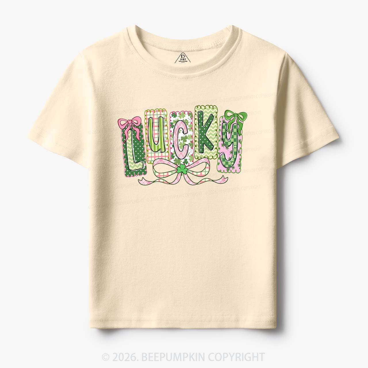 Lucky Shamrock St. Patrick's Day Toddler&Kid's Tees Beepumpkin