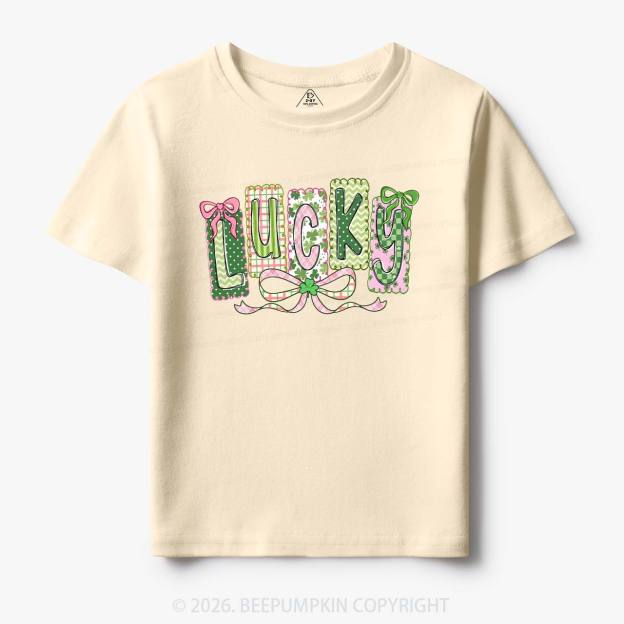 Lucky Shamrock St. Patrick's Day Toddler&Kid's Tees Beepumpkin