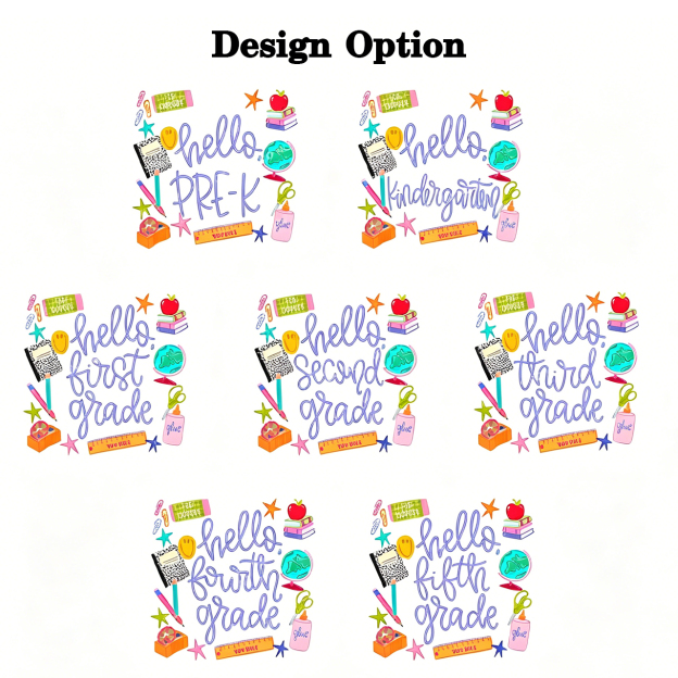 Personalized Cute Hello Grade Toddler&Kid's Tees
