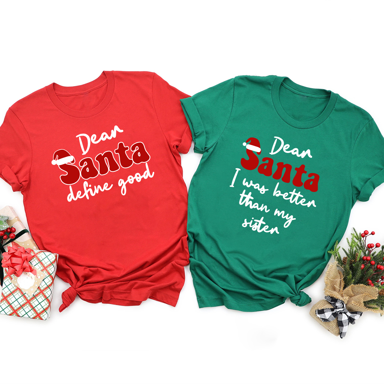 Dear Santa Define Good Christmas Family Matching Shirt