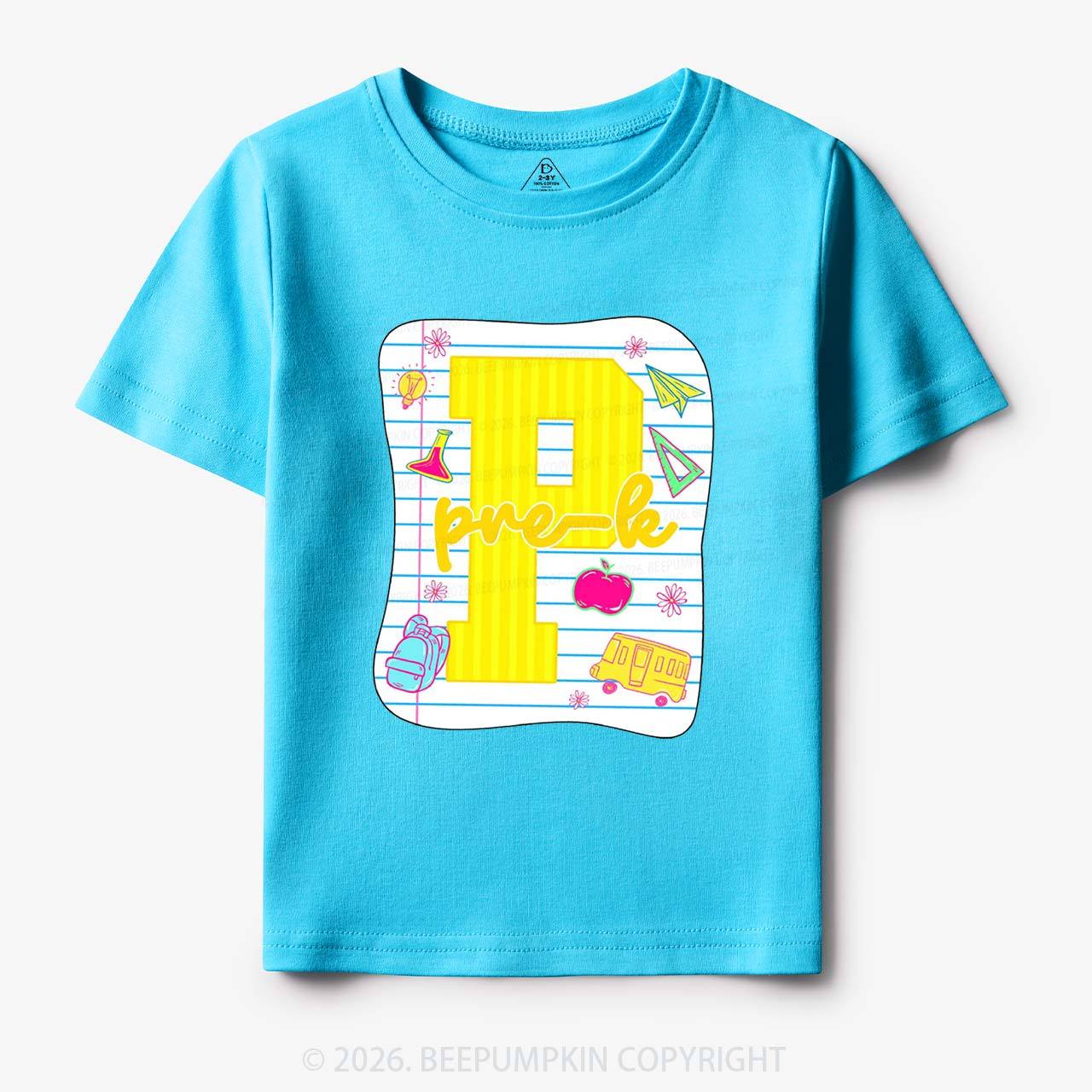 Striped Pre-k First Second Third Fourth Grade Toddler&Kid's Tees