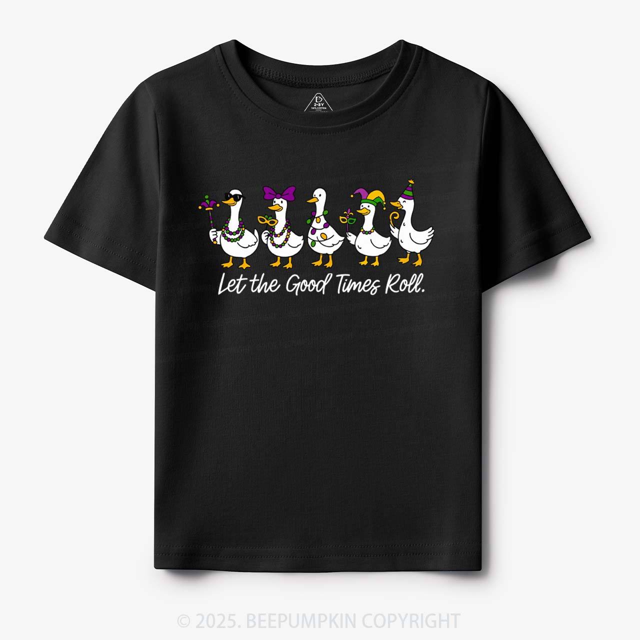 Silly Goose Mardi Gras Toddler&Kid's Tees Beepumpkin