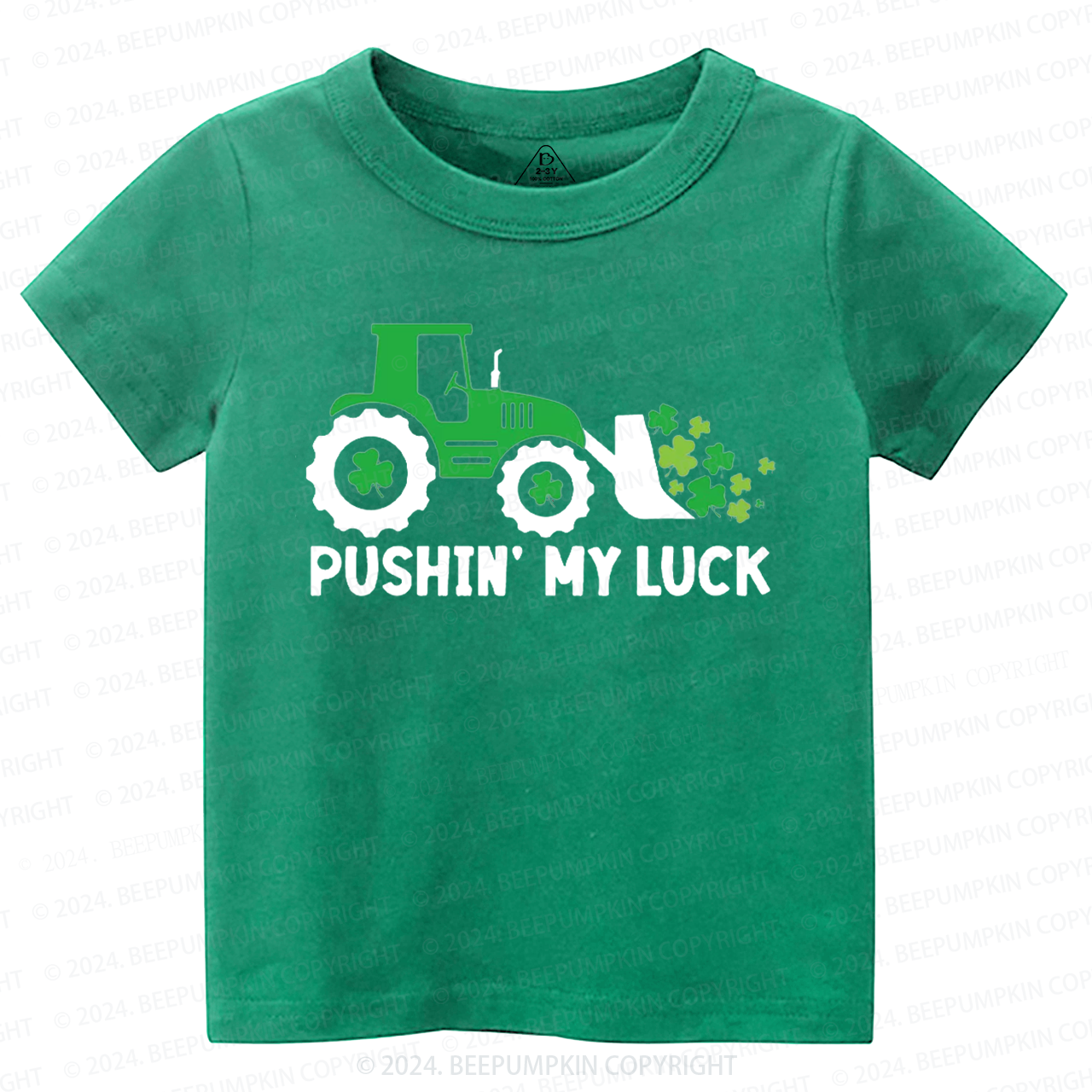 Pushing My luck St.Patricks Day Toddler Tees