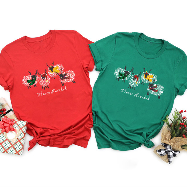 Fleece Navidad Christmas Family Matching Shirt