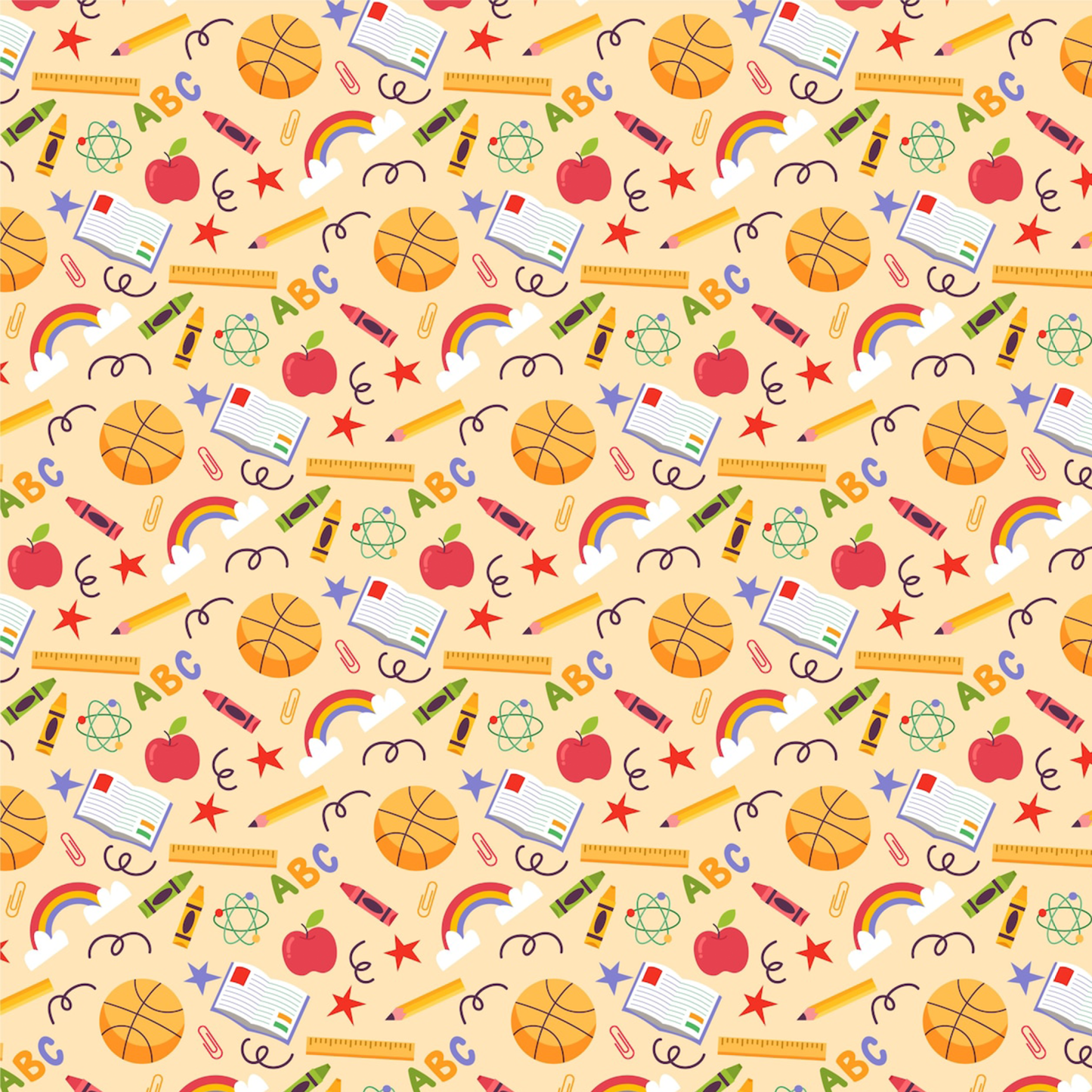 Basketball Season Back To School All Over Print Kids Tees