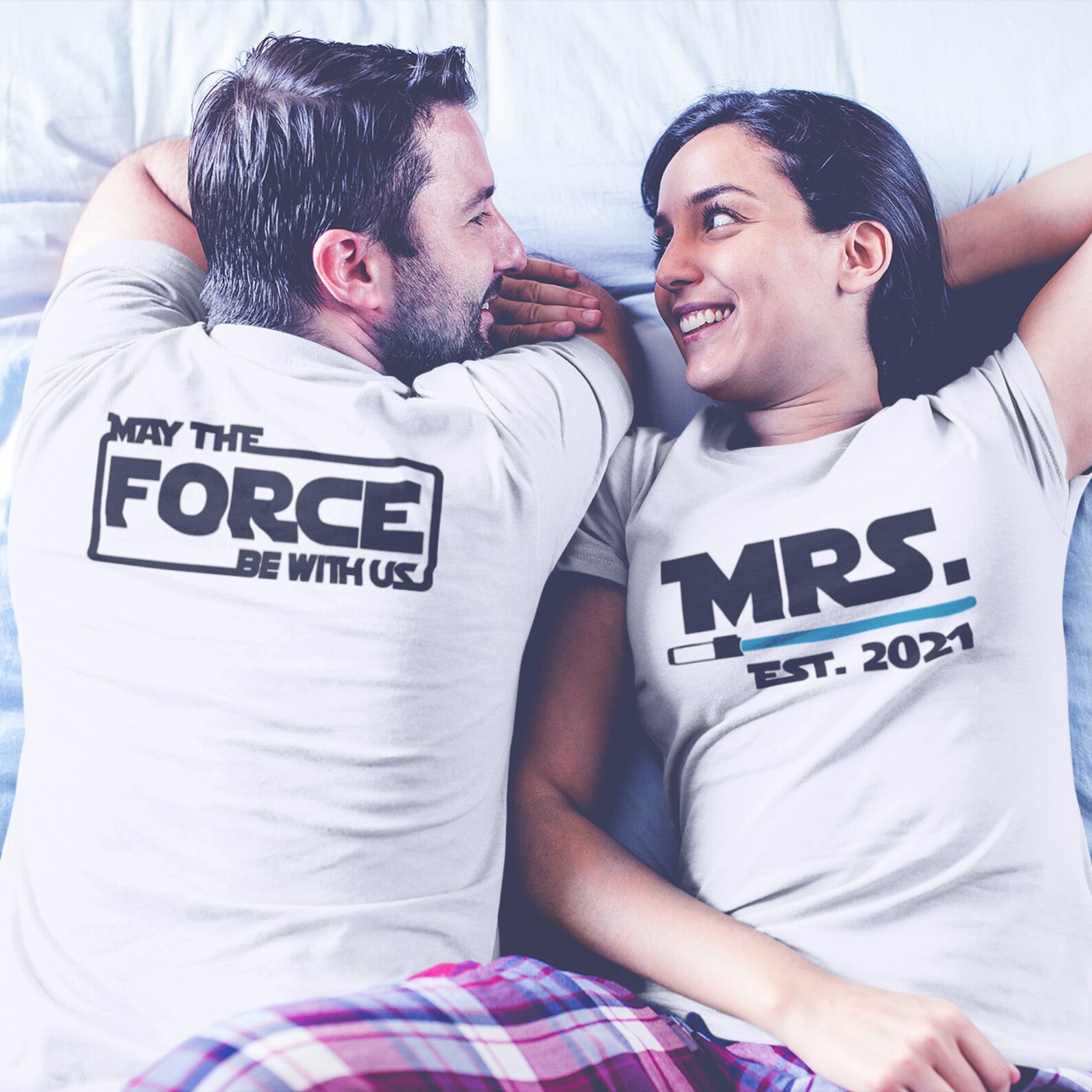Mr and Mrs Matching Couple Shirt