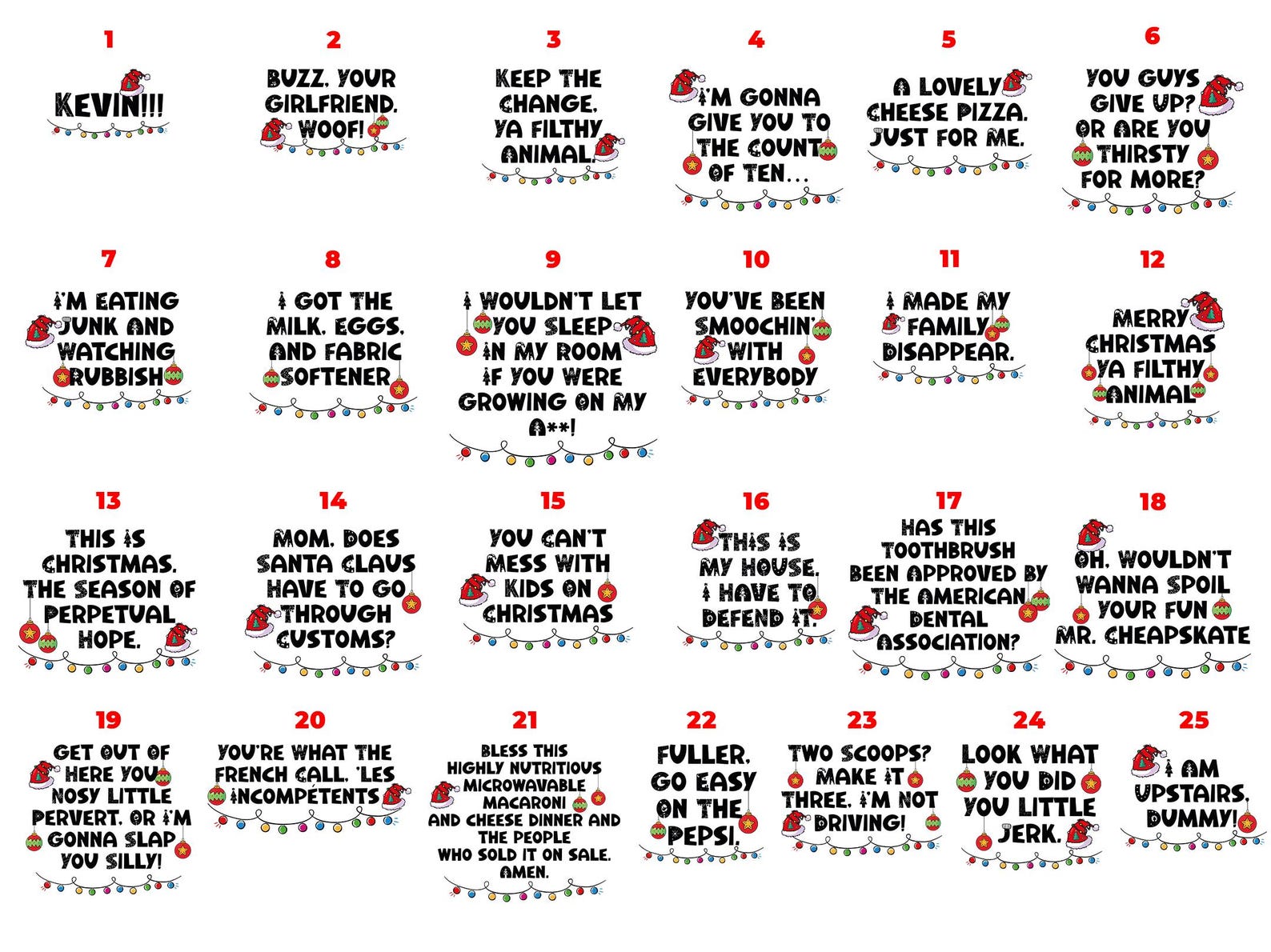 Christmas Alone Boy Movie Quotes Family Matching Blue Pajamas Beepumpkin