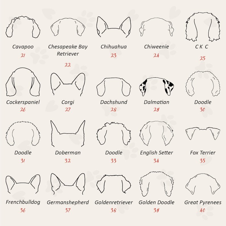 Personalized Dog Ears Mama T-Shirts