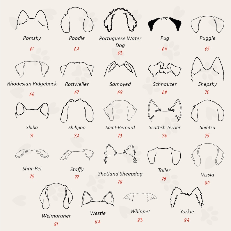 Personalized Dog Ears Mama T-Shirts