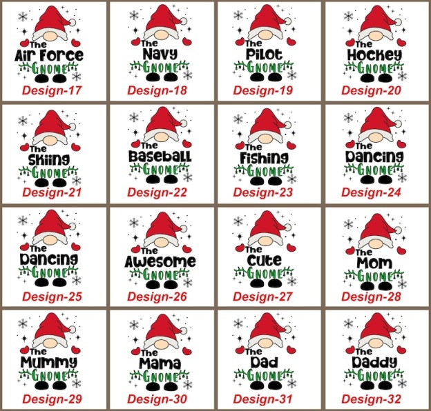 Christmas Custom Gnome Matching T-Shirts Beepumpkin