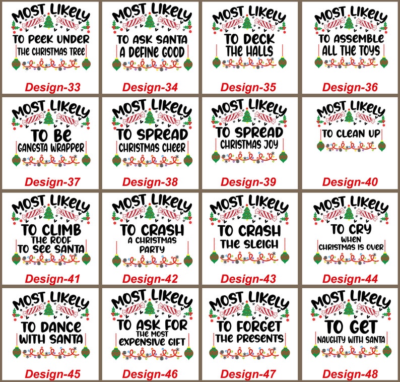 Personalized 72 Quotes Most Likely to Family Matching T-Shirts Beepumpkin