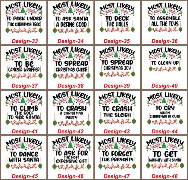 Personalized 72 Quotes Most Likely to Family Matching T-Shirts Beepumpkin