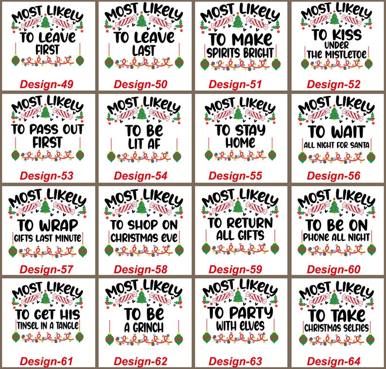 Personalized 72 Quotes Most Likely to Family Matching T-Shirts Beepumpkin