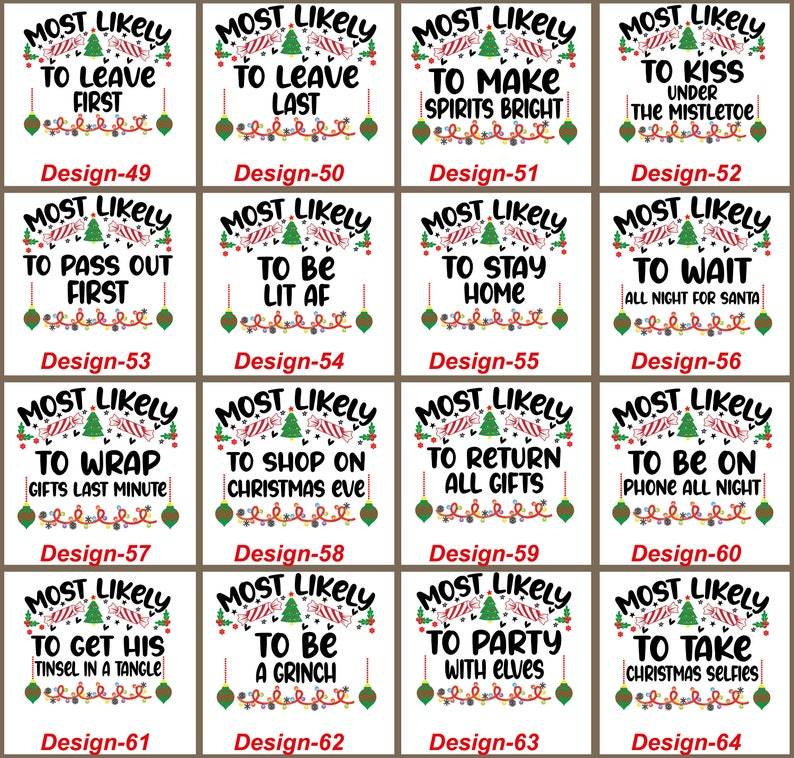 Personalized 72 Quotes Most Likely to Family Matching T-Shirts Beepumpkin