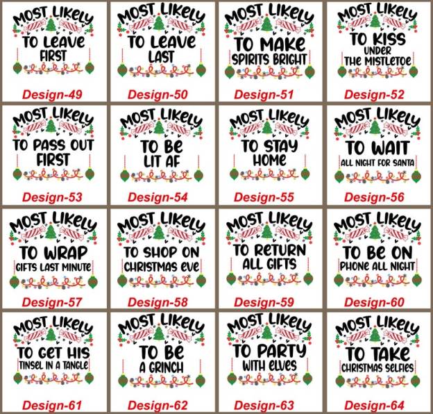 Personalized 72 Quotes Most Likely to Family Matching T-Shirts Beepumpkin