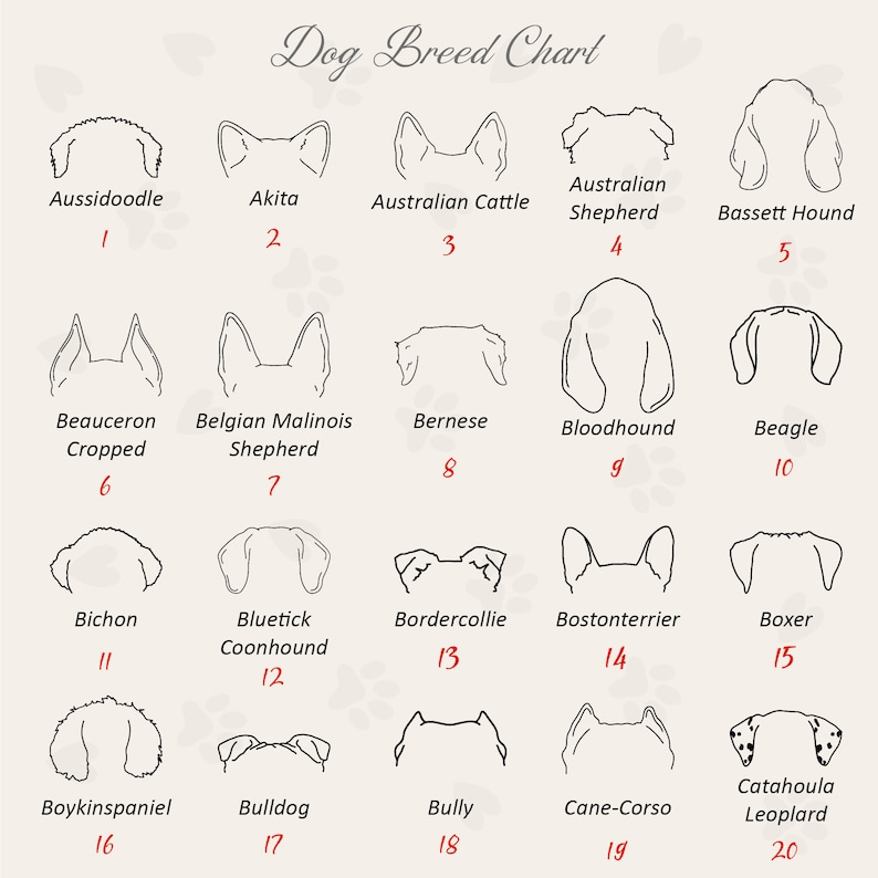 Personalized Dog Ears Mama T-Shirts