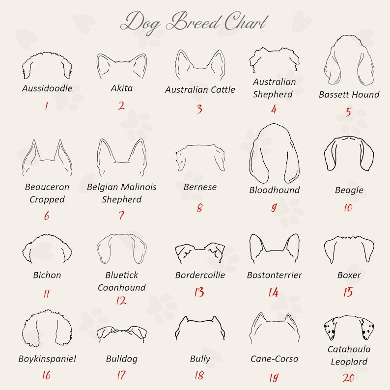 Personalized Dog Ears Mama T-Shirts