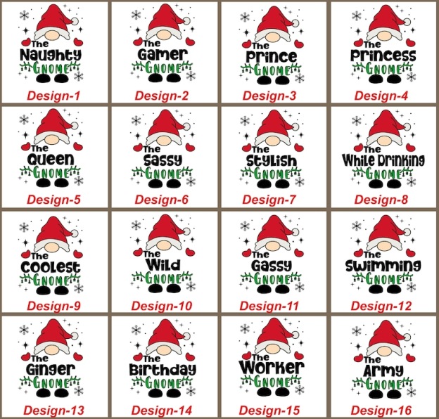 Christmas Custom Gnome Matching T-Shirts Beepumpkin