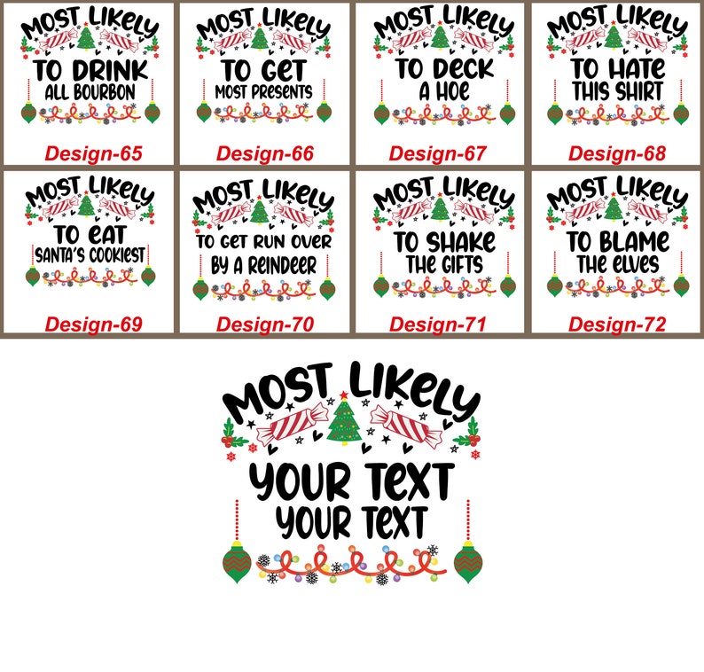 Personalized 72 Quotes Most Likely to Family Matching T-Shirts Beepumpkin