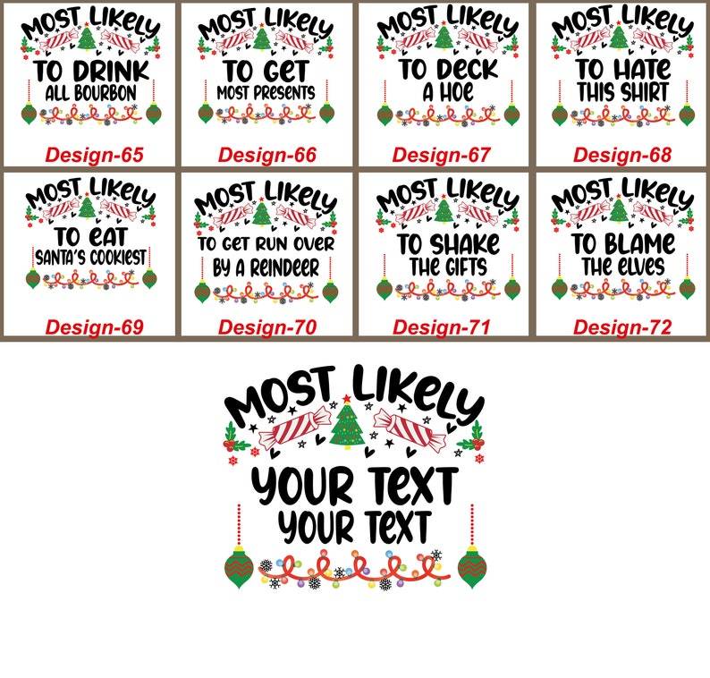 Personalized 72 Quotes Most Likely to Family Matching T-Shirts Beepumpkin